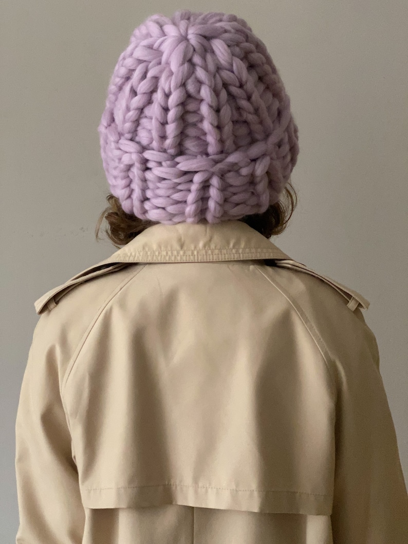 Dammössa i ull, Helsingforsmössa, Super Chunky Beanie, Chunky Mössa, Stickad Mössa, Merinoull bild 2