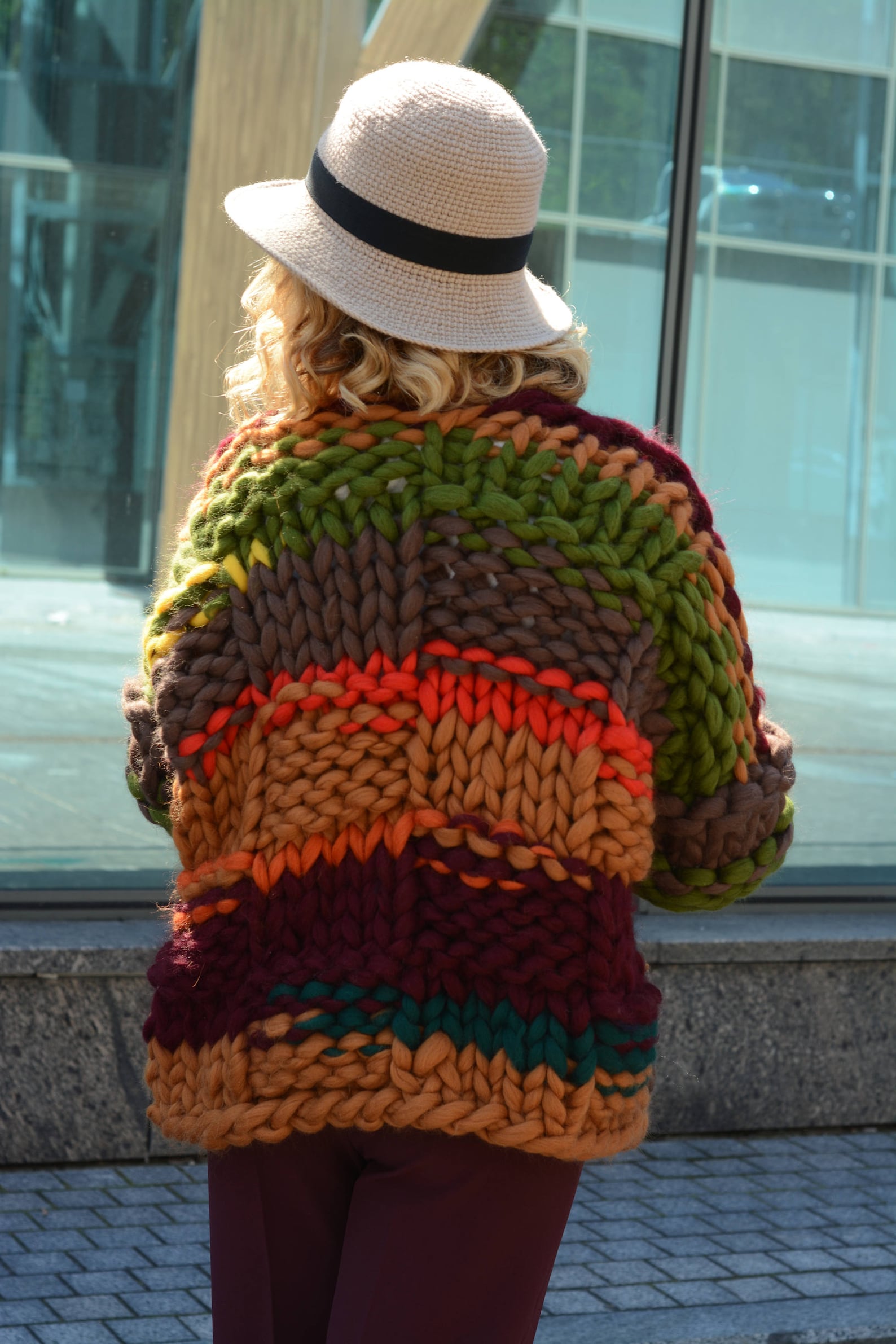 Super Chunky Cardigan Airy Cardigan Super Trendy Warm Etsy