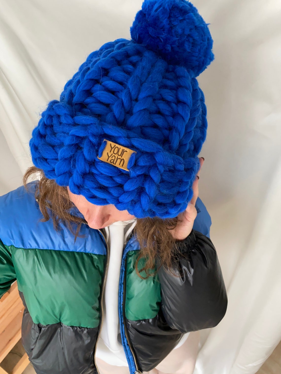 Women's Wool Knit Hat Super Chunky Beanie Chunky Knit Etsy