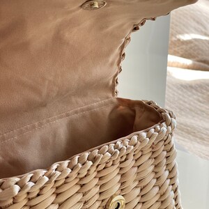 Woven Bag Straw Clutch, Summer Handbag image 10