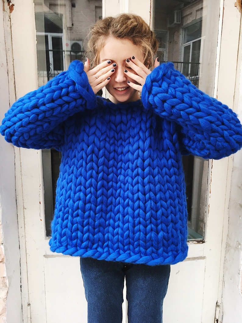 Chunky Knit Sweater Chunky Knit Sweater Womens Chunky Knit Etsy