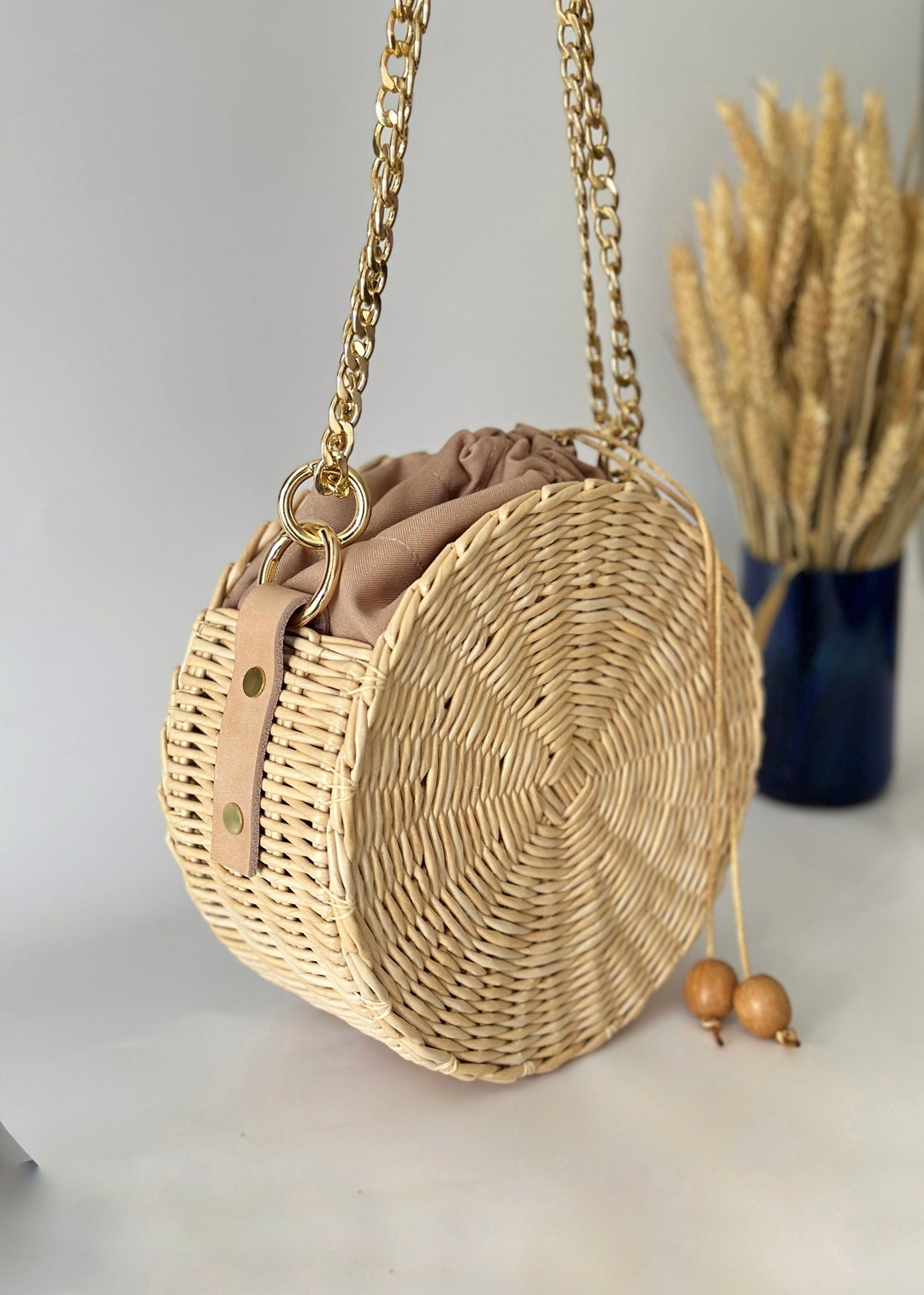 [JILLSTUART]★SUMMER RATTAN ROUND CROSS BAG Amazon.com: CrazyPiercing Wicker Square Crossbody Rattan Bag