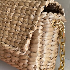Woven Bag Straw Clutch, Summer Handbag image 2