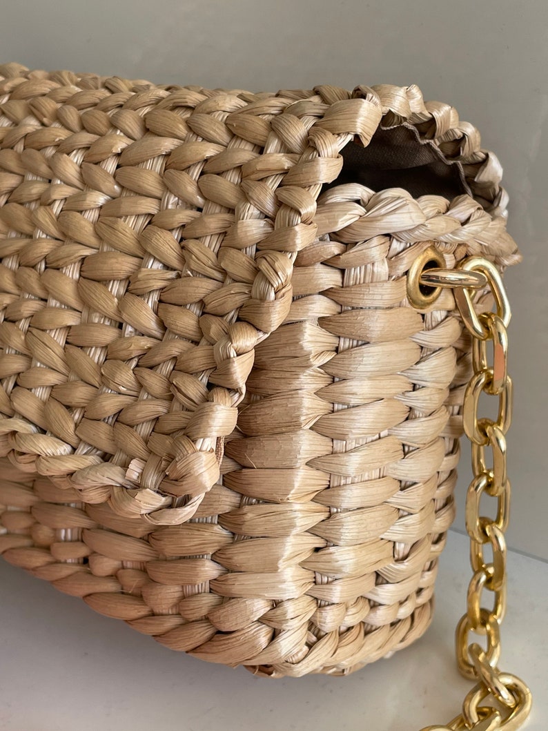 Woven Bag Straw Clutch, Summer Handbag image 2