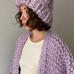 Dammössa i ull, Helsingforsmössa, Super Chunky Beanie, Chunky Mössa, Stickad Mössa, Merinoull bild 9
