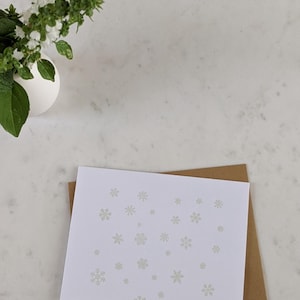 Snowflakes Holiday Letterpress Cards