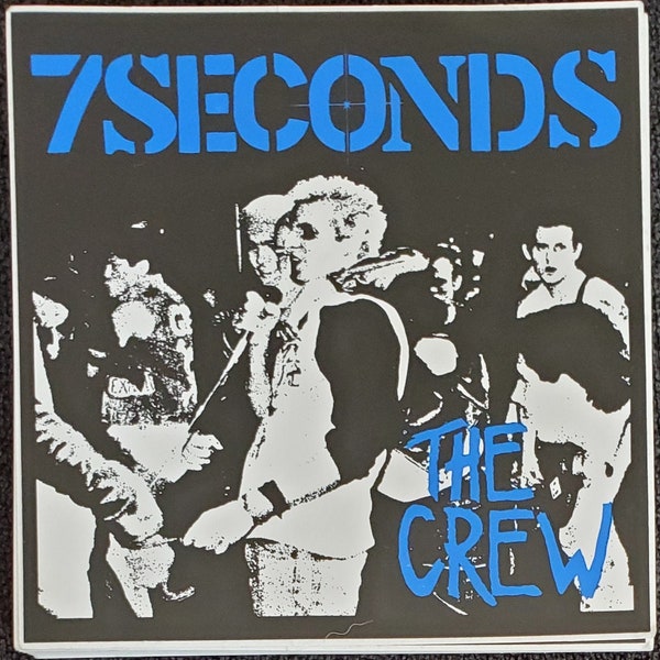 VTG STICKER 7 Seconds The Crew punk hardcore