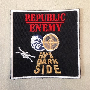 Public Enemy Parody  Iron On PATCH Star Wars Hip Hop Rap Death Star