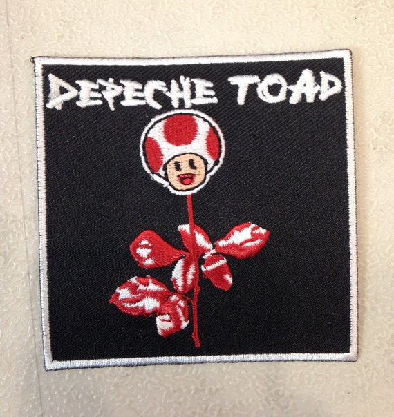 Depeche Mode Parody Iron On Patch Mario Bros Toad Etsy