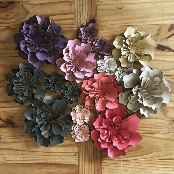 Download Paper Flower Svg 3d Flower Svg Silhouette Cricut Flower Etsy