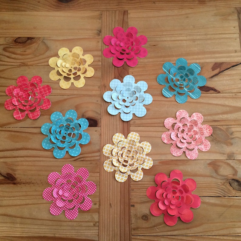 Download 3D Flower SVG for Cricut Designs Silhouette Cameo Designs ...