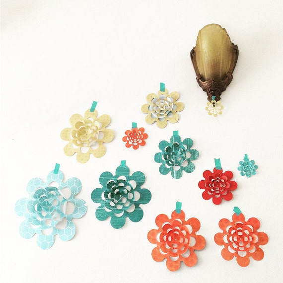 Download 3D Flower SVG for Cricut Designs Silhouette Cameo Designs ...