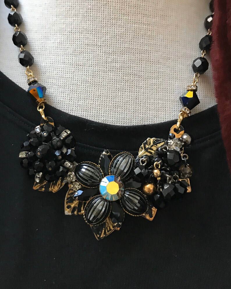 Julie Vos Honeybee Statement Necklace - Obsidian Black - Southbank Gift  Company