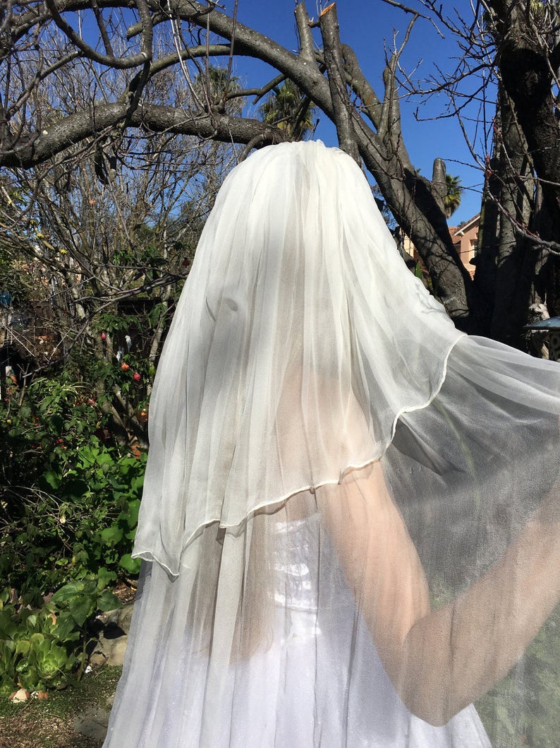 Silk Gauze Bridal Veil Etsy