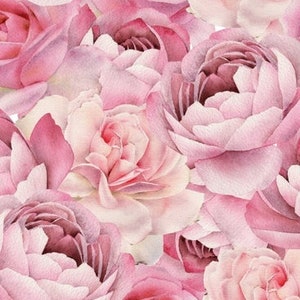 COUVERTURE 3 tailles _ MOJAMAJA _ Plaid à fleurs dans les tons rose et rose clair minky rayé ou matelassé velours ou coton gaufré image 2