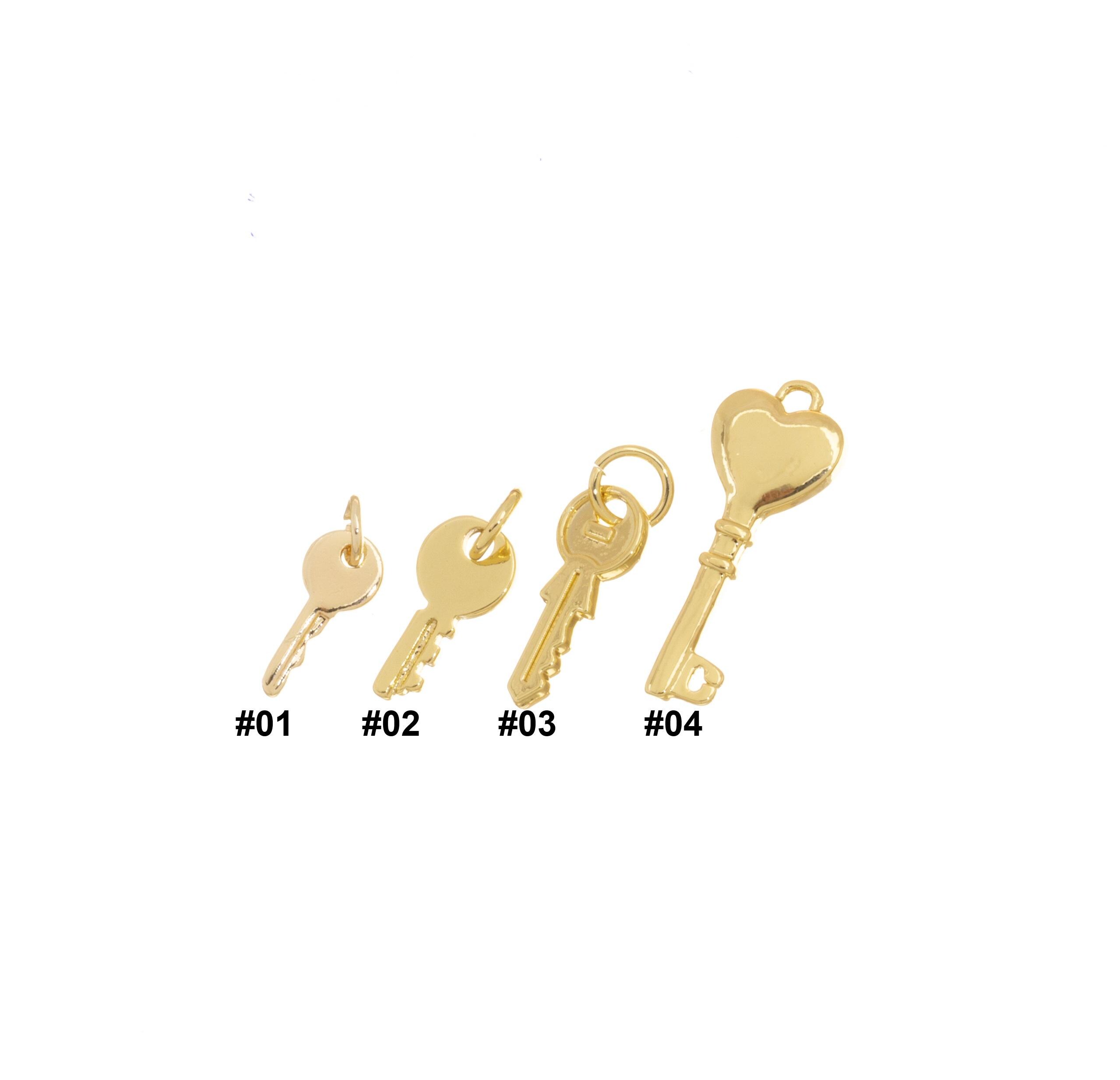 Dainty Gold Key Charm,door Key Charm for Jewelry Making,lock Dainty Gold Key Charm,door Key Charm for Jewelry Making,lock