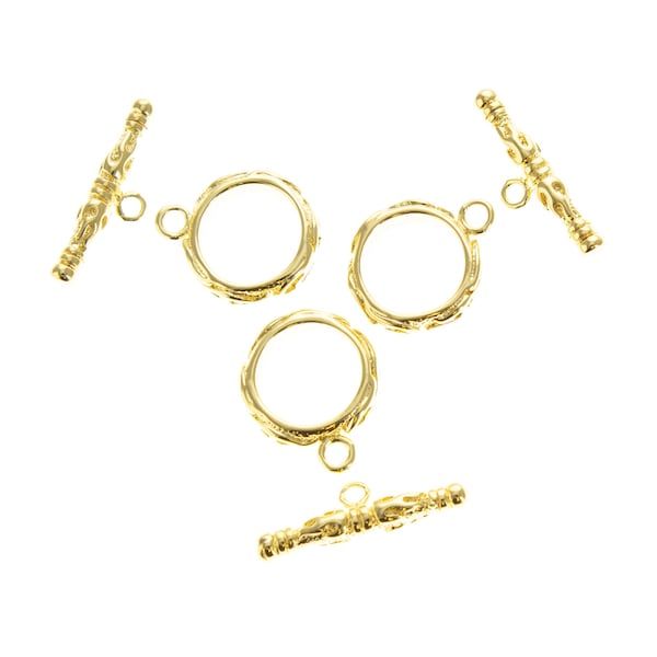 Circle Toggle Clasp,Gold Toggle Clasp,Toggle Clasp For Jewelry,Lariat Necklace Clasp,CLG036