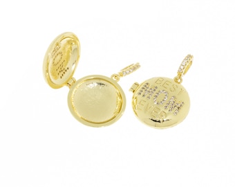 Medallón de oro para mamá, encanto del medallón de la mejor mamá de todos los tiempos, regalo para la mejor mamá de todos los tiempos, medallón redondo de oro para una mamá, regalo del Día de las Madres, CPG701