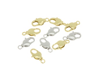 Small Gold Or Silver Swivel Lobster Clasp, 12x6mm, Small size gold Lobster Clasp, Turn 360 degrees, 20pcs or more, WHOLESALE,CLG063,CLS063