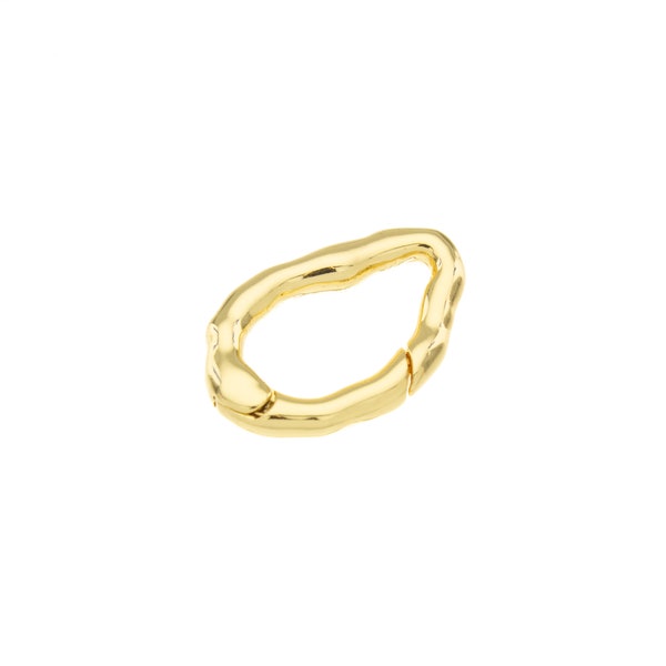 Spring Gate Gold Clasp,Spring Gate Jewelry Clasp,Statement Gold Clasp,CLG010