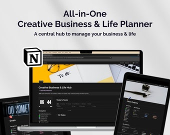 Creative Business & Life Planner Hub - Notion Template