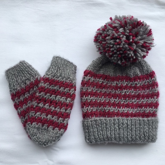 burgundy baby hat