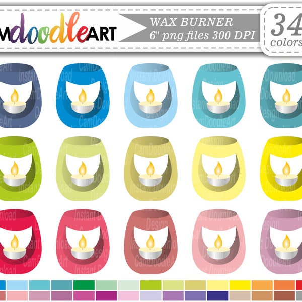 Wax Burner Clipart, Oil Burner Clipart,Aromatherapy Clipart, Scrapbooking Clipart,Planner Clipart, Sticker Clipart,png file