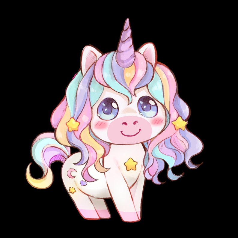 Unicorn Sticker FREE SHIPPING Unicorn Sticker Label Unicorn Etsy