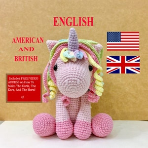 2023 My Girly Unicorn Amigurumi Crochet Doll Pattern Craft image 1