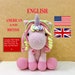 2023 My Girly Unicorn  Amigurumi Crochet Doll Pattern, Craft, Dollmaking, Doll, Crochet, FREE ACCESS to YOUTUBE Video On How To Make Curls 