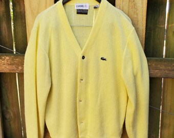 lacoste mens cardigan sweater