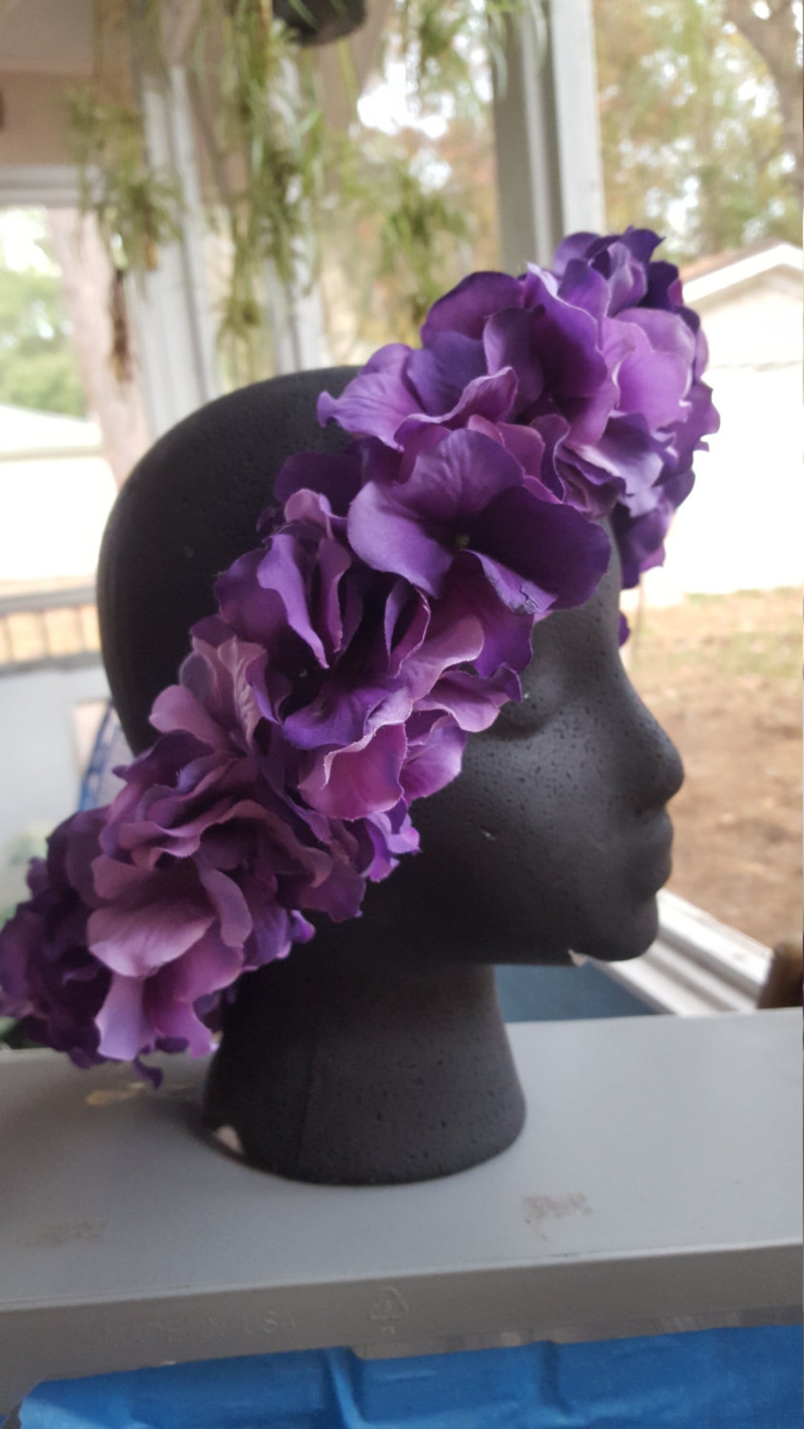 Purple Flower Crown Etsy