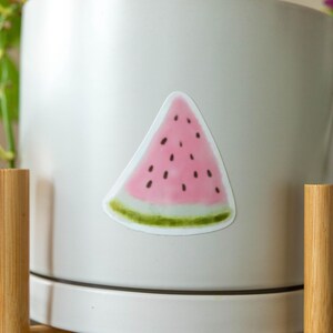 Wassermelone Vinyl-Aufkleber - Ästhetischer Obst-Aufkleber für Laptop, Wasserflasche & mehr - wasserdichter Sommeraufkleber, niedliches Essen Geschenk
