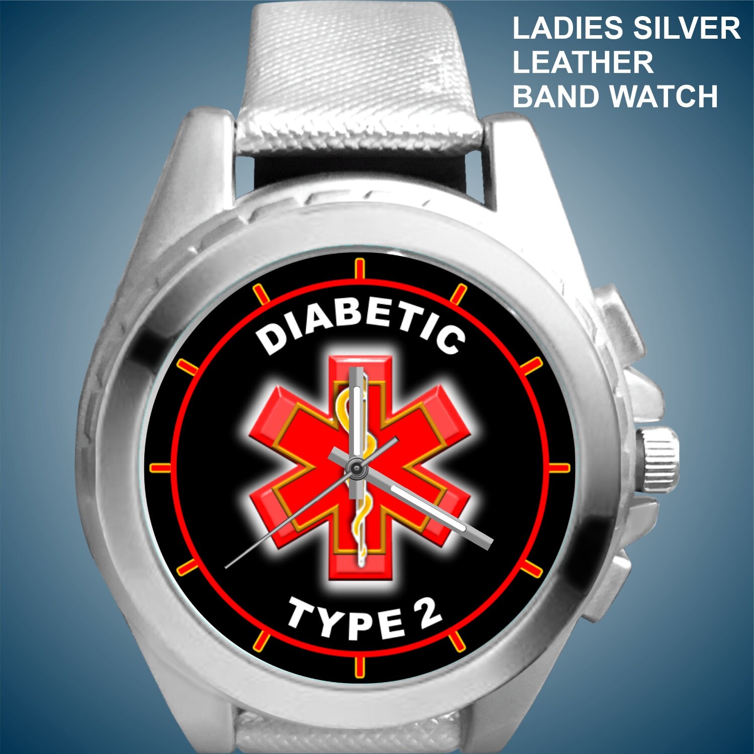 Women Diabetic Type 2 Watches Medical Alert Identification Etsy