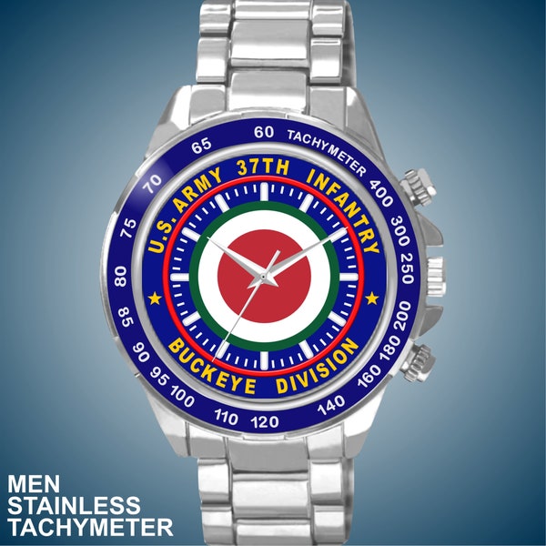 United States Army 37th Infantry Buckeye Division Choice of Man’s New Watch Styles and Optional Gift Box