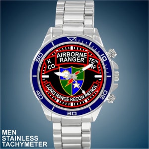 United States Army K CO Airborne Ranger 75th Infantry Long Range Recon Patrol Choice of New Men Watch Styles