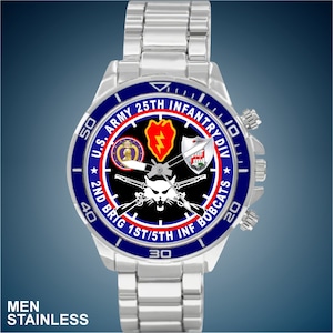 25th Infantry Division 2nd Brigade 1st/5th Infantry de l&#39;armée américaine, un choix de nouveaux styles de montres pour homme