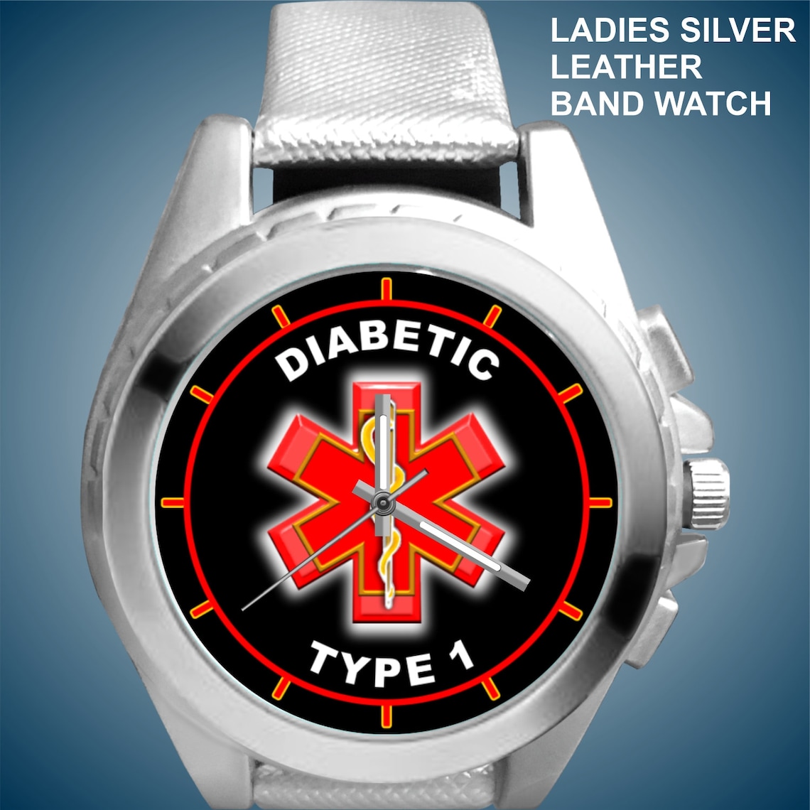 Women Diabetic Type 1 Watches Medical Alert Identification Etsy