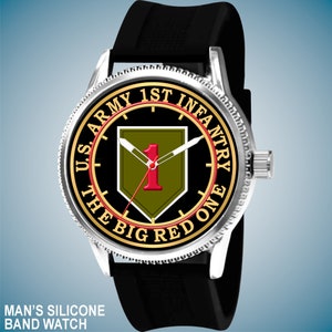 &quot;United State Army 1stInfantry Abteilung &quot;&quot;The Big Red One&quot;&quot; Neue Männeruhr.&quot;