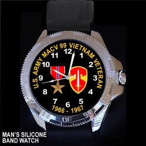 United States Army MACV 99 Vietnam Veteran Bronze Star Years 1966-1967 or 1968-1969 or 1970-1971 Choice of Man's Watch Styles