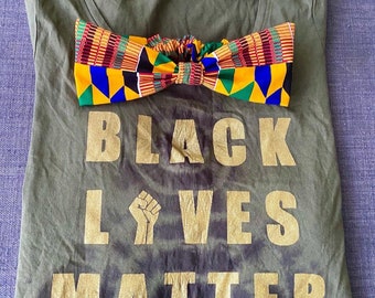 BLM, Black Lives Matter, Anti-Racism, Anti-Racist, Social Justice, Women’s Size Small, Tie-Dyed Tee, Tie-Dyed T-Shirt