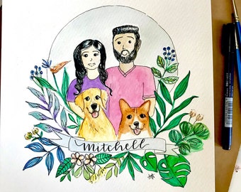 Painted Family Portrait