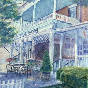 Watercolor Bake Shop Art Print: Red Hook, Hudson Valley Bakery