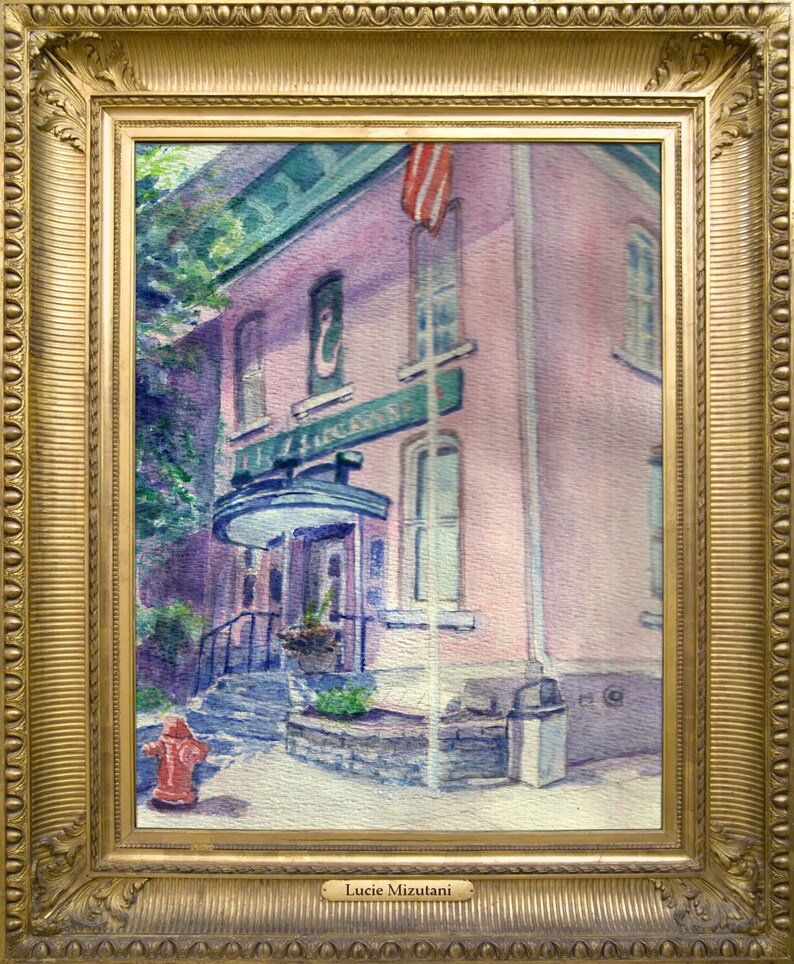 Red Hook Village Building Hudson Valley Landmark in Etsy