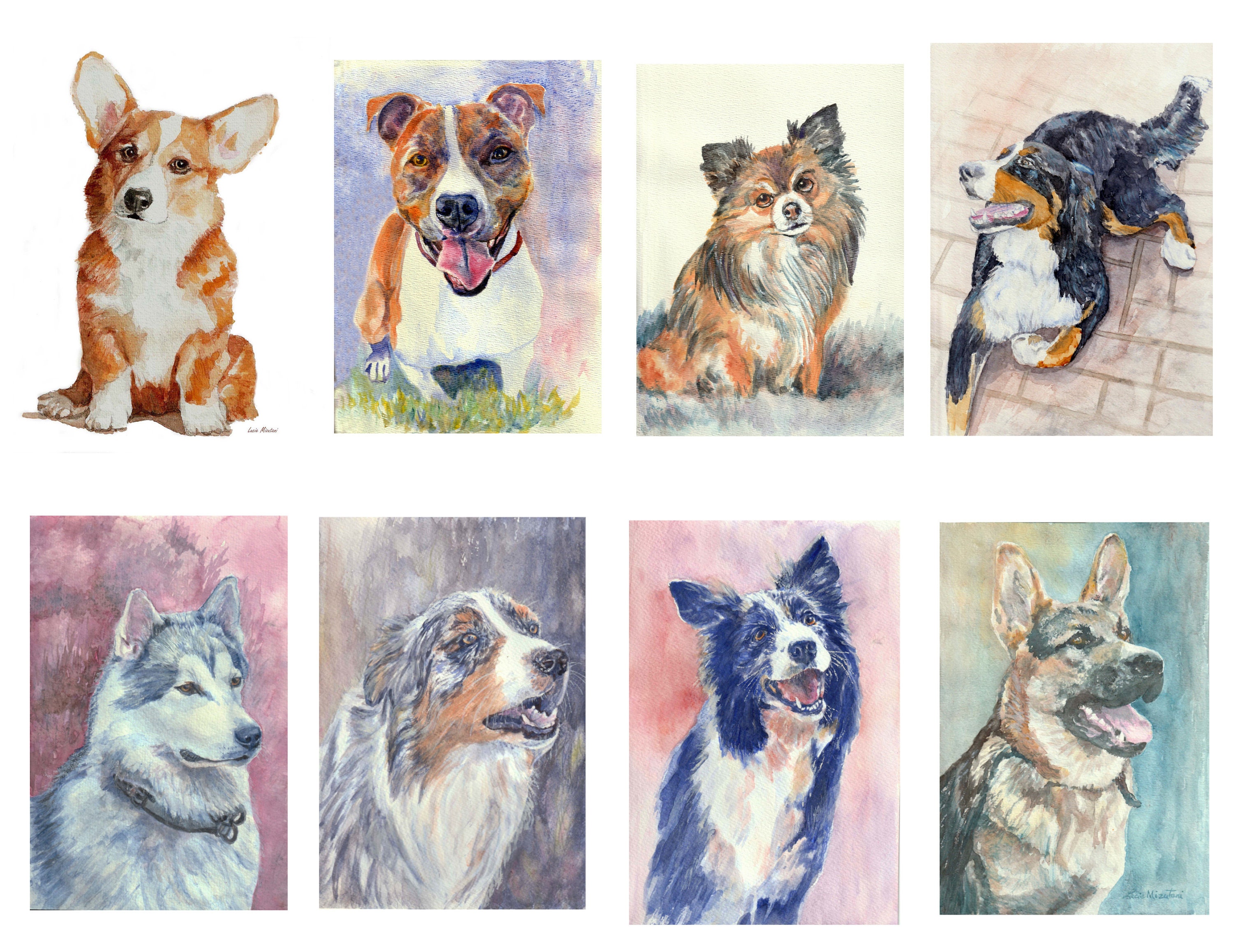 Printable Cards That Are Dog 5 Card Pack Dog Cards Greeting Card Pack
