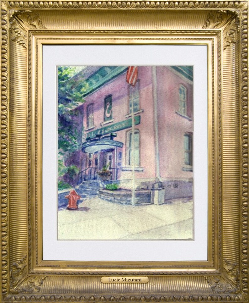 Red Hook Village Building Hudson Valley Landmark in Etsy