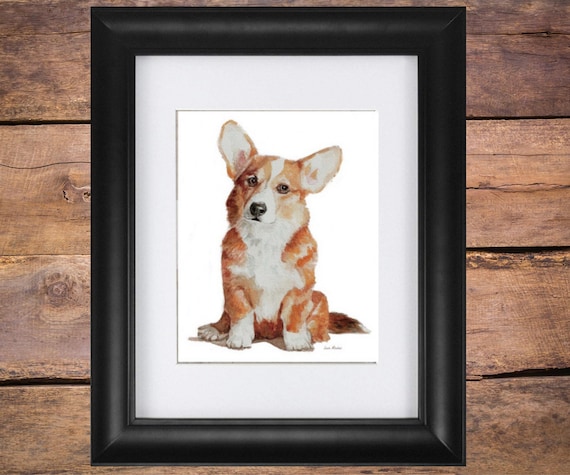 Corgi picture sale frame