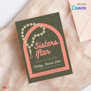 Custom Ramadan Iftar Dinner Invitation, Printable Ramadan Iftar Invitation, Eid Iftar Invitation, Boho Ramadan Iftar Invitation Design