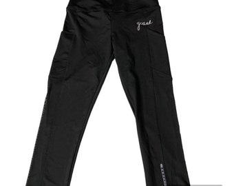 Guard Spandex Black Crop Leggings / Marching Band / Guard / Winterguard / Colorguard / WGI / Flag / Rifle / Sabre / Dance / DCI /Gift