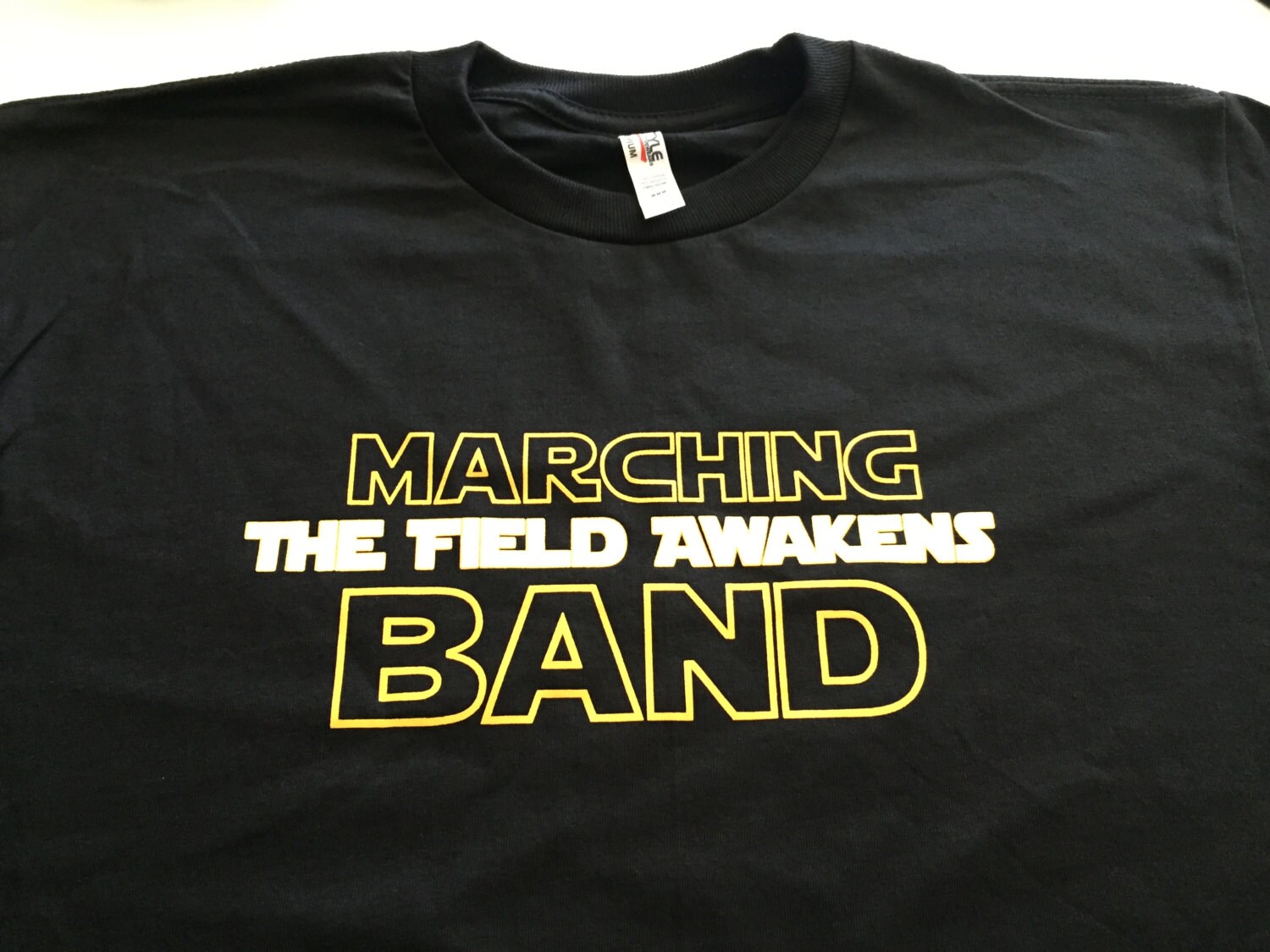 Marching Band The Field Awakens 'Star Wars' Black Tee Etsy